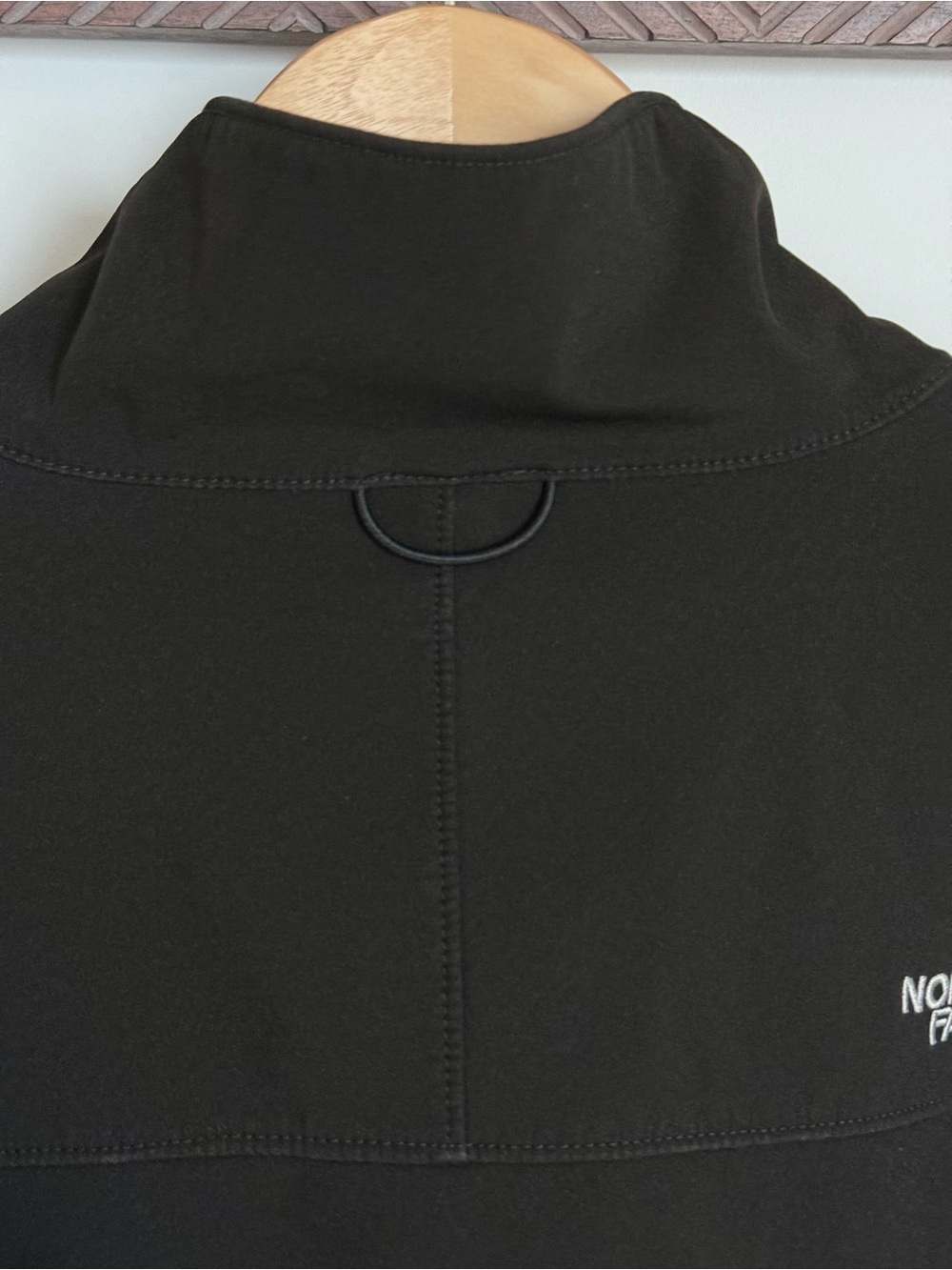 The North Face Full Zip Soft Shell Jacket Black Fleece Lined Men’s Medium - Picture 6 of 15